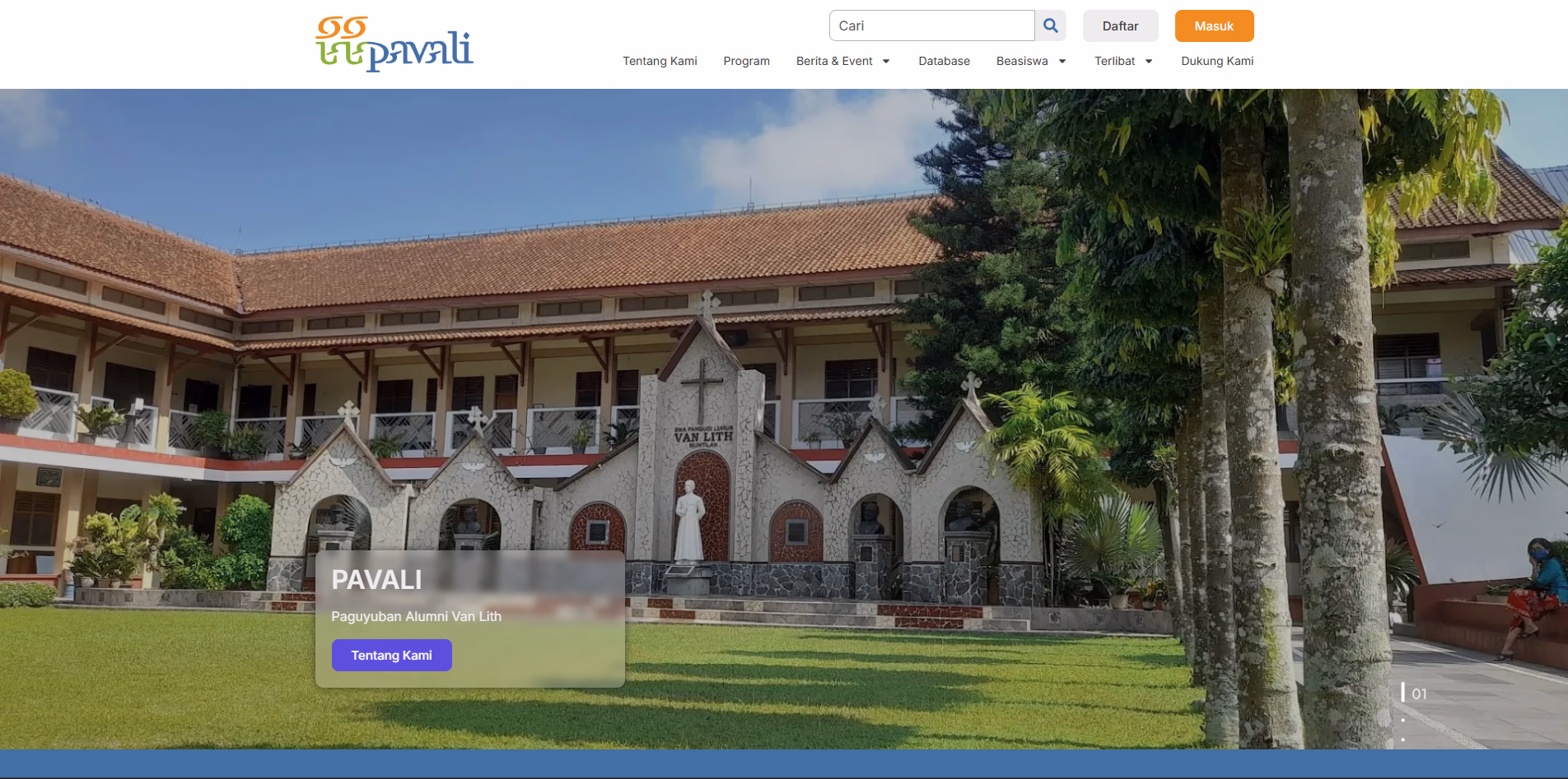 Website - Pavali (Paguyuban Alumni Van Lith)